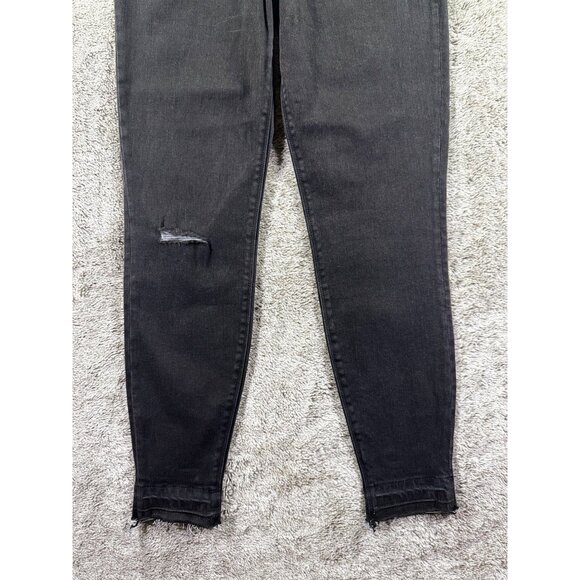 Spanx Denim High Waist Ankle Skinny Jeans Size M Black - Picture 3 of 11